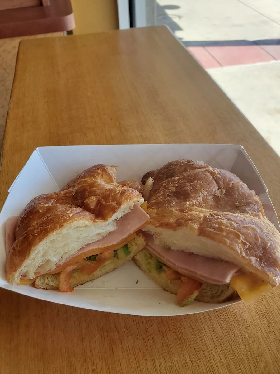 Ham and Cheese Croissant Add Avocado and Tomato