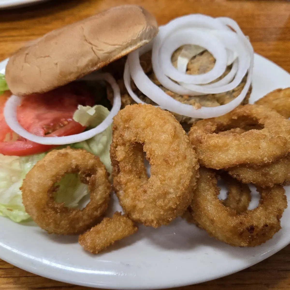 Chicken Fried Steak with Onion Rings
