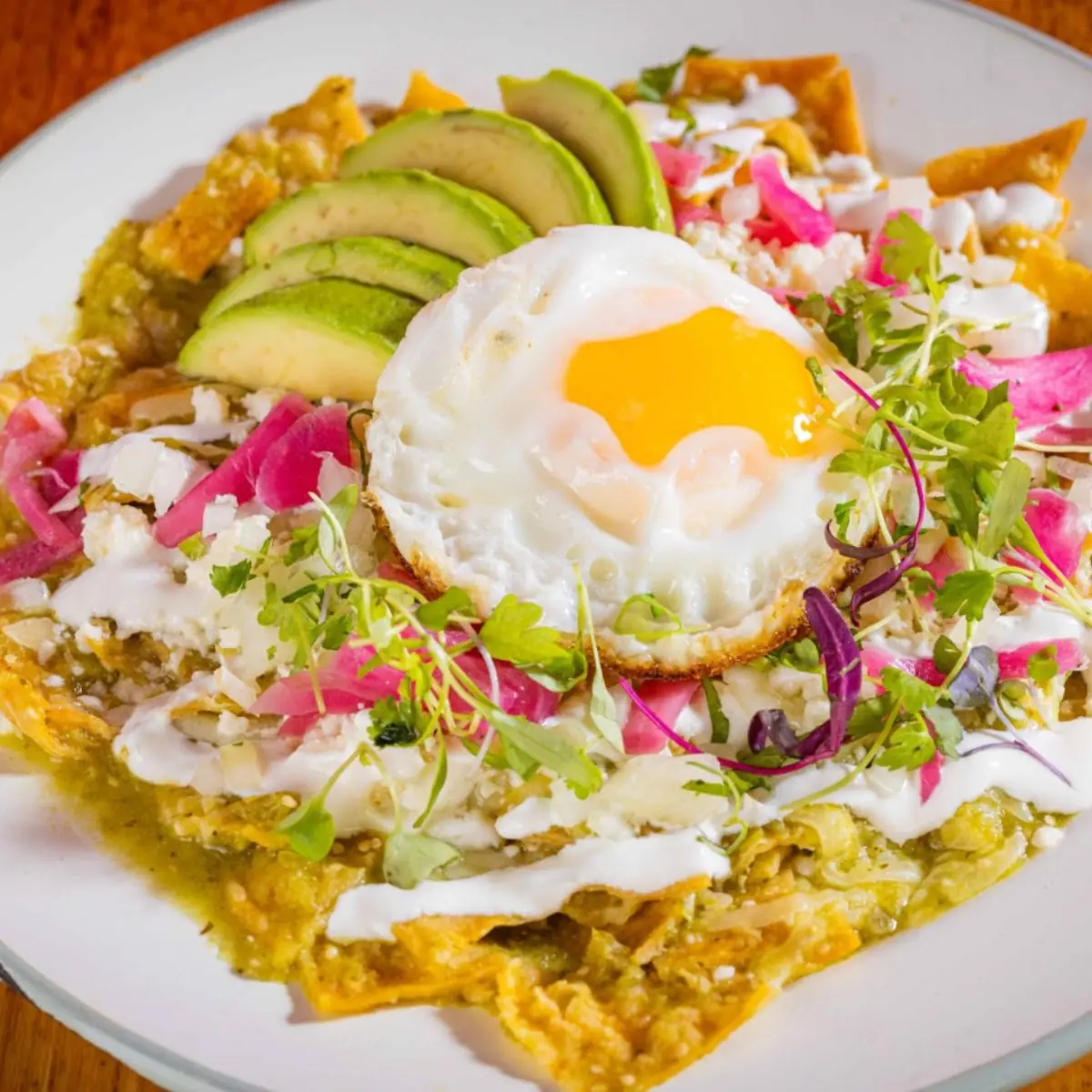 Chilaquiles Verdes Egg
