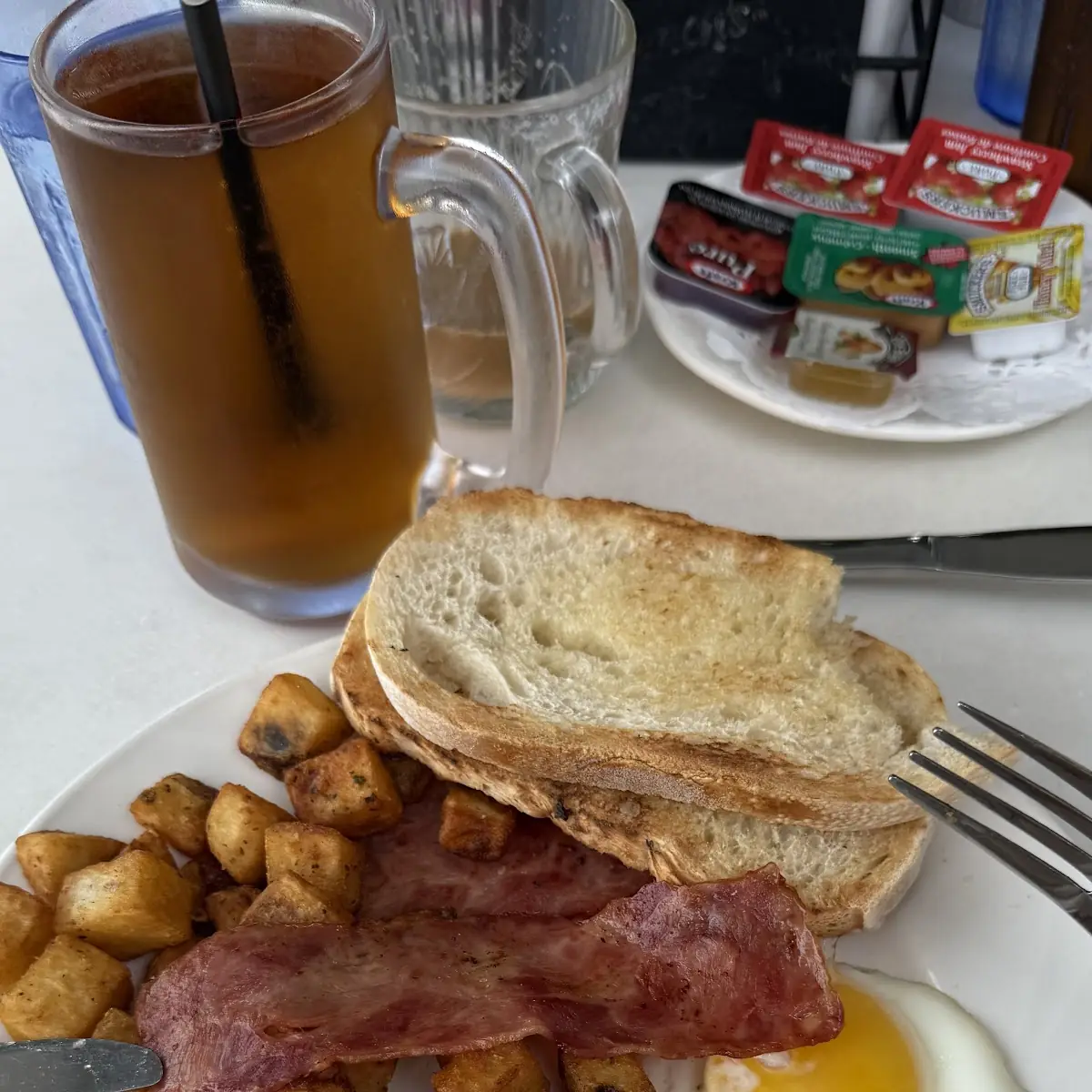 Two Eggs with Crispy Bacon and Sausage