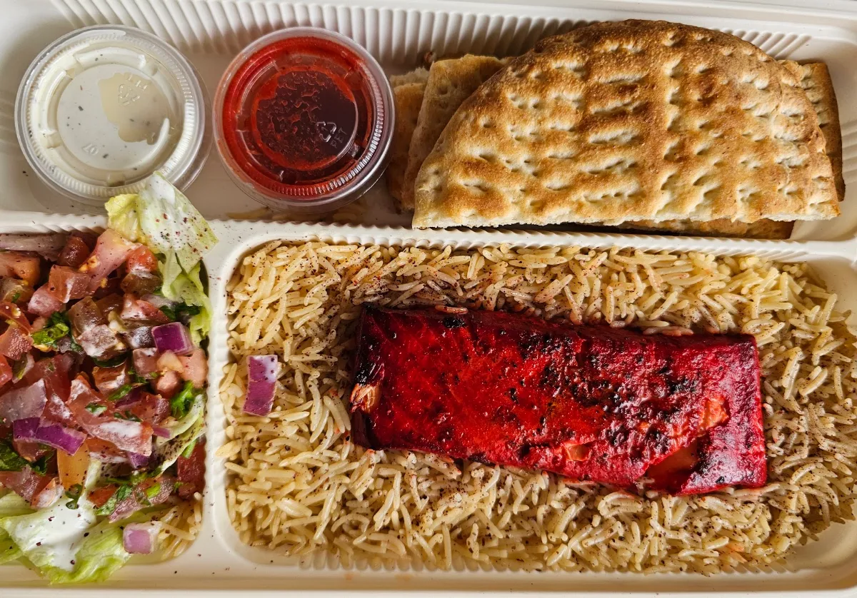 Salmon Dinner, The Kabob Guys