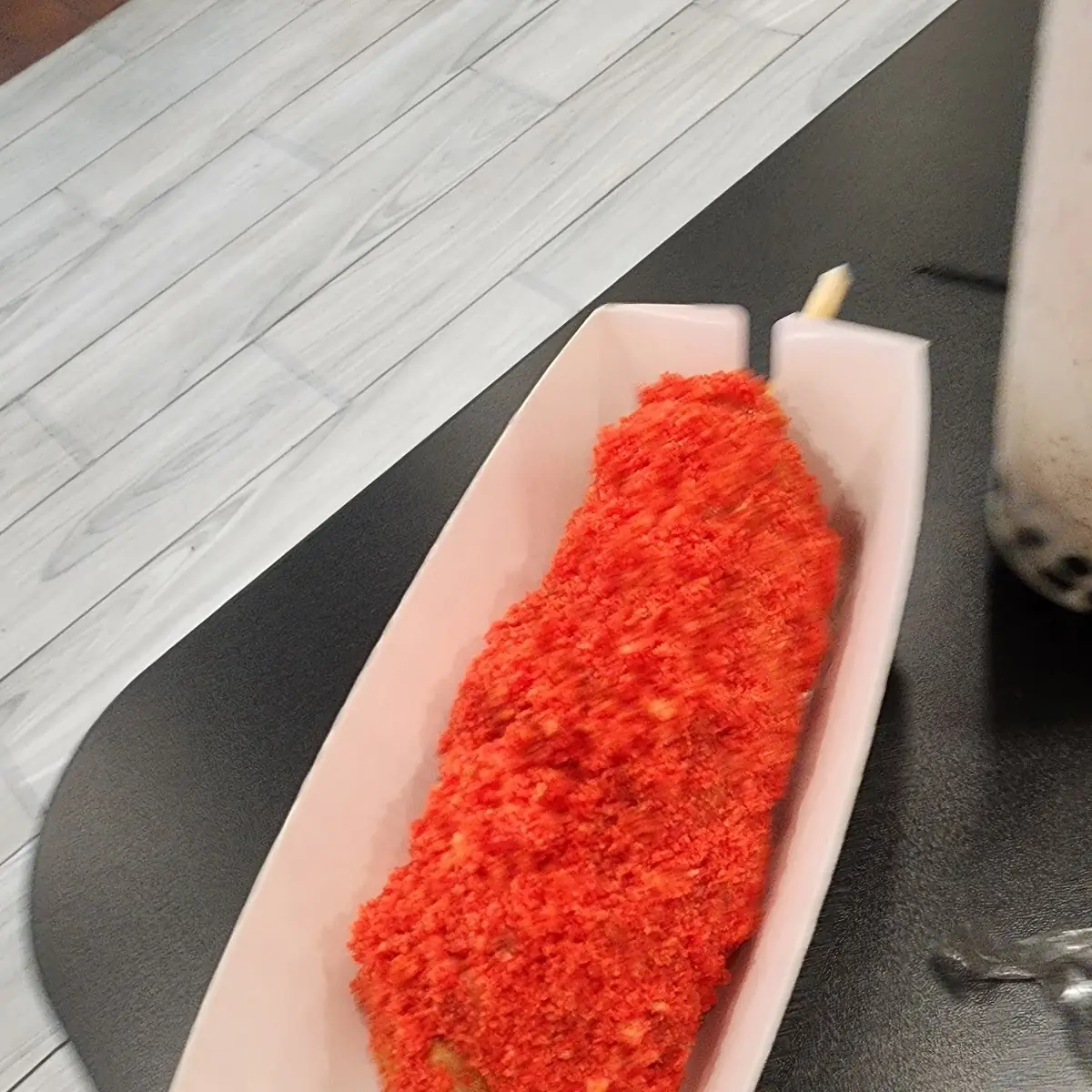 Hot Cheetos Corn Dog