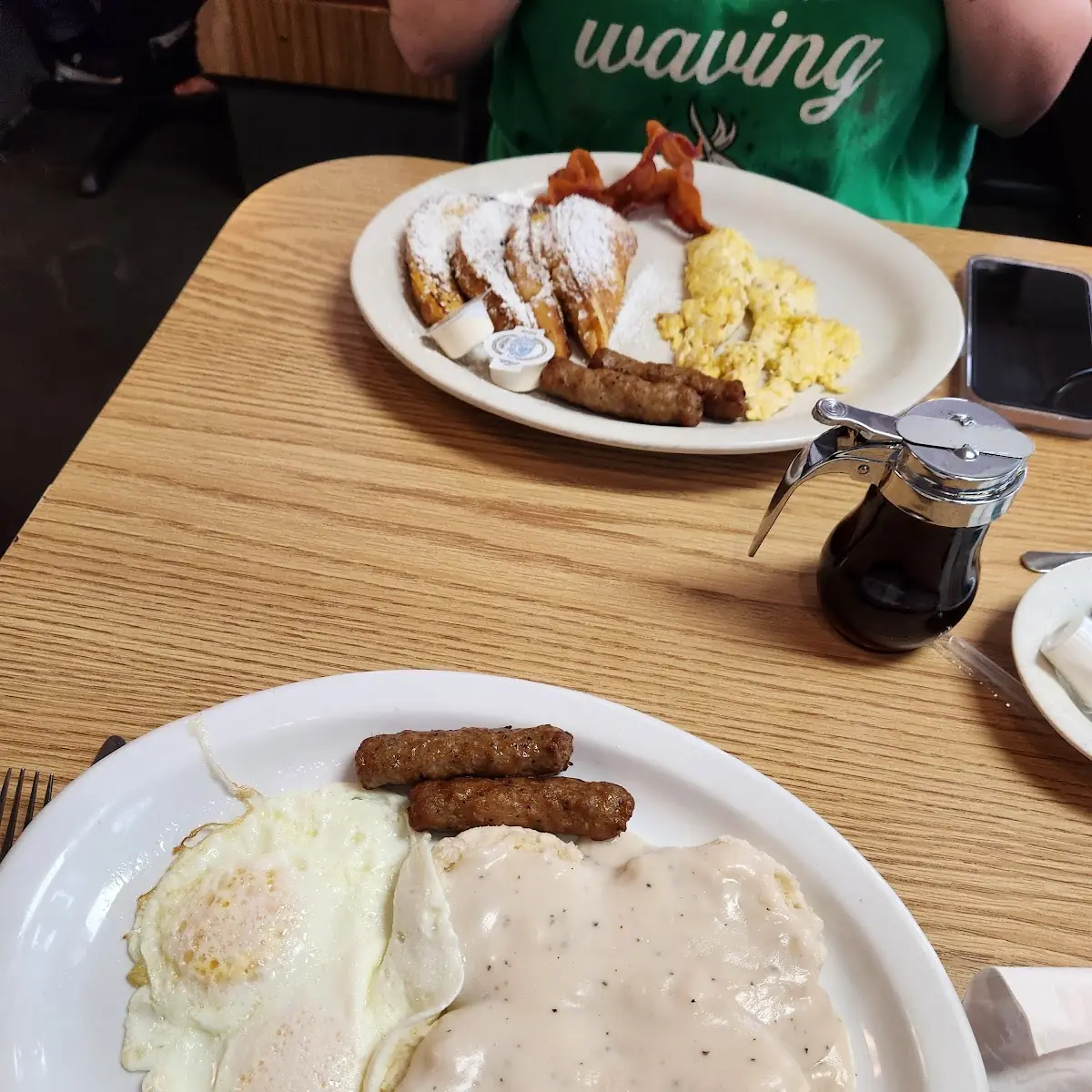 Eggs over Easy and French Toast
