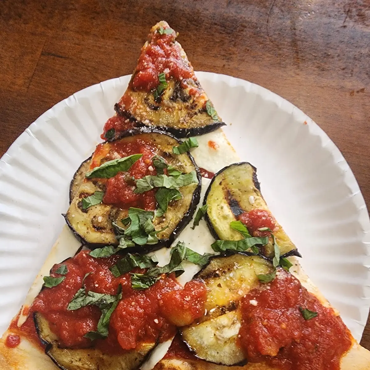 Sauteed Veggie Pizza Slice