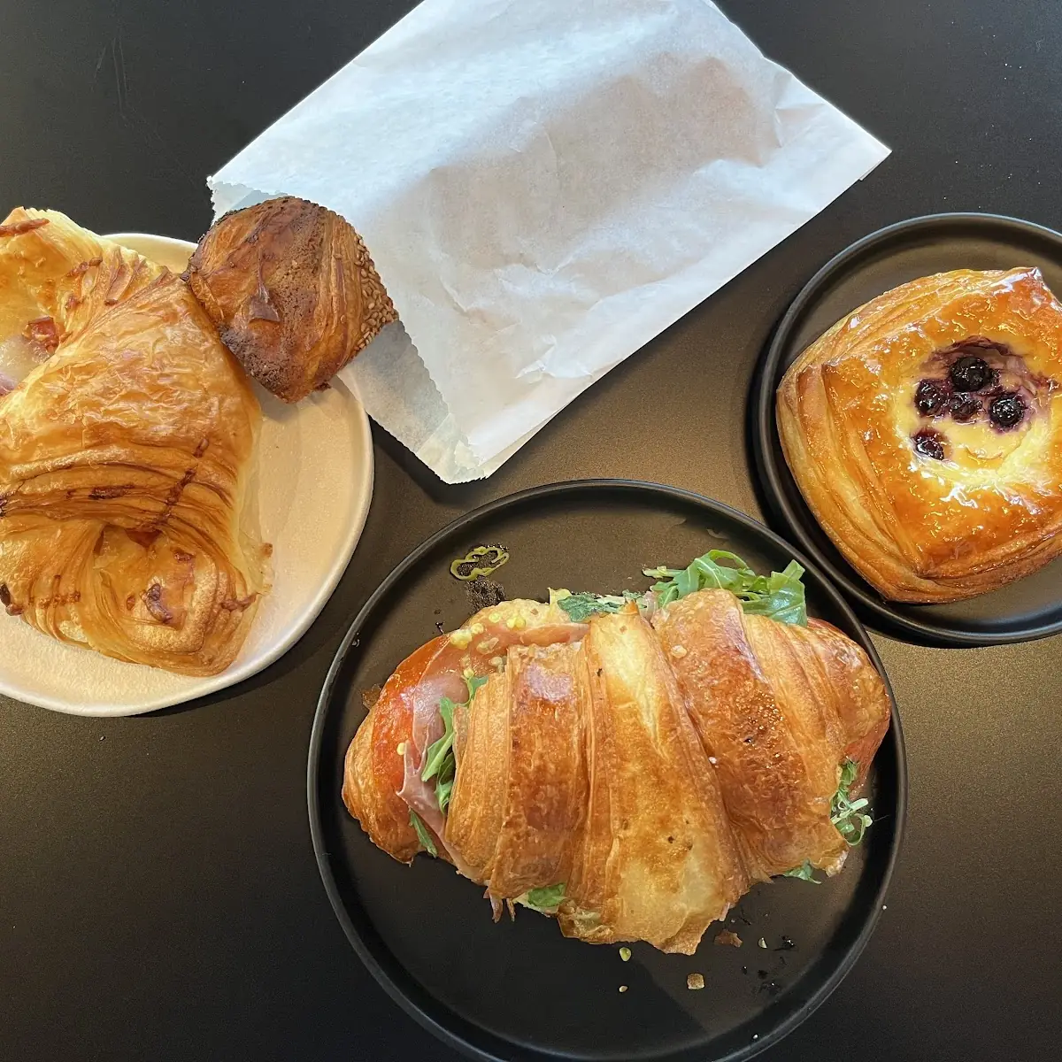 Smoked Salmon and Egg Croissants