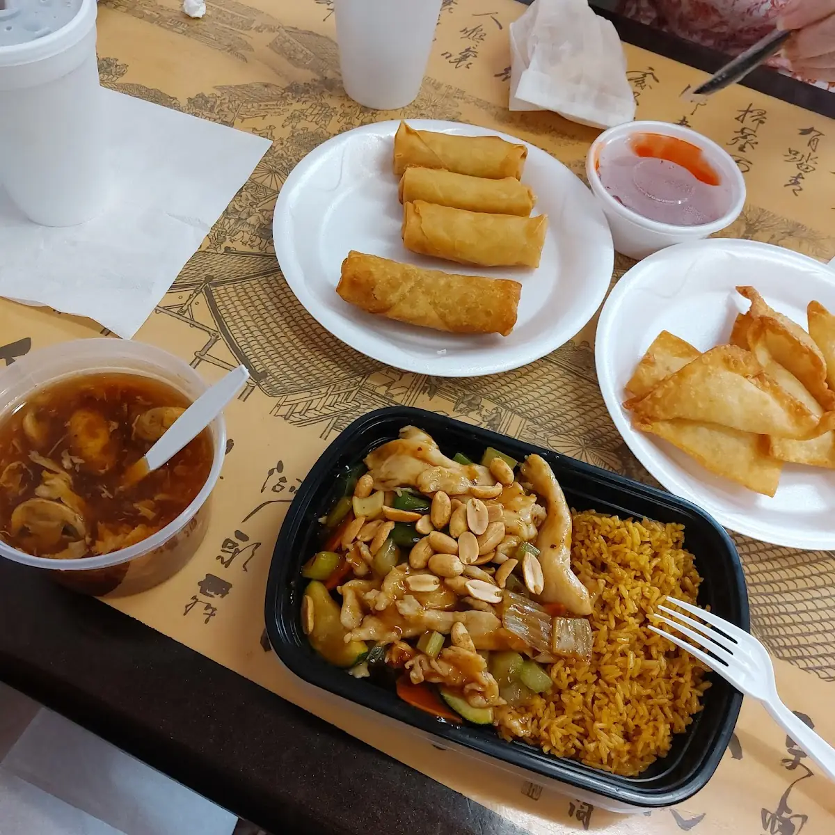 Egg Roll Spring Rolls Crab Rangoon