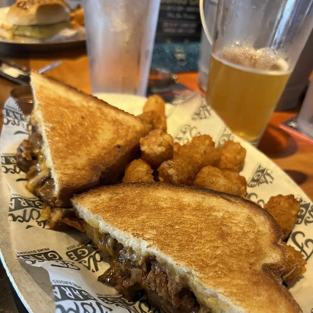 Sliced Short Rib Sandwich with Chips