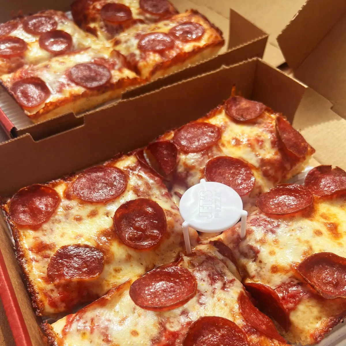Deep Dish Pepperoni Slices