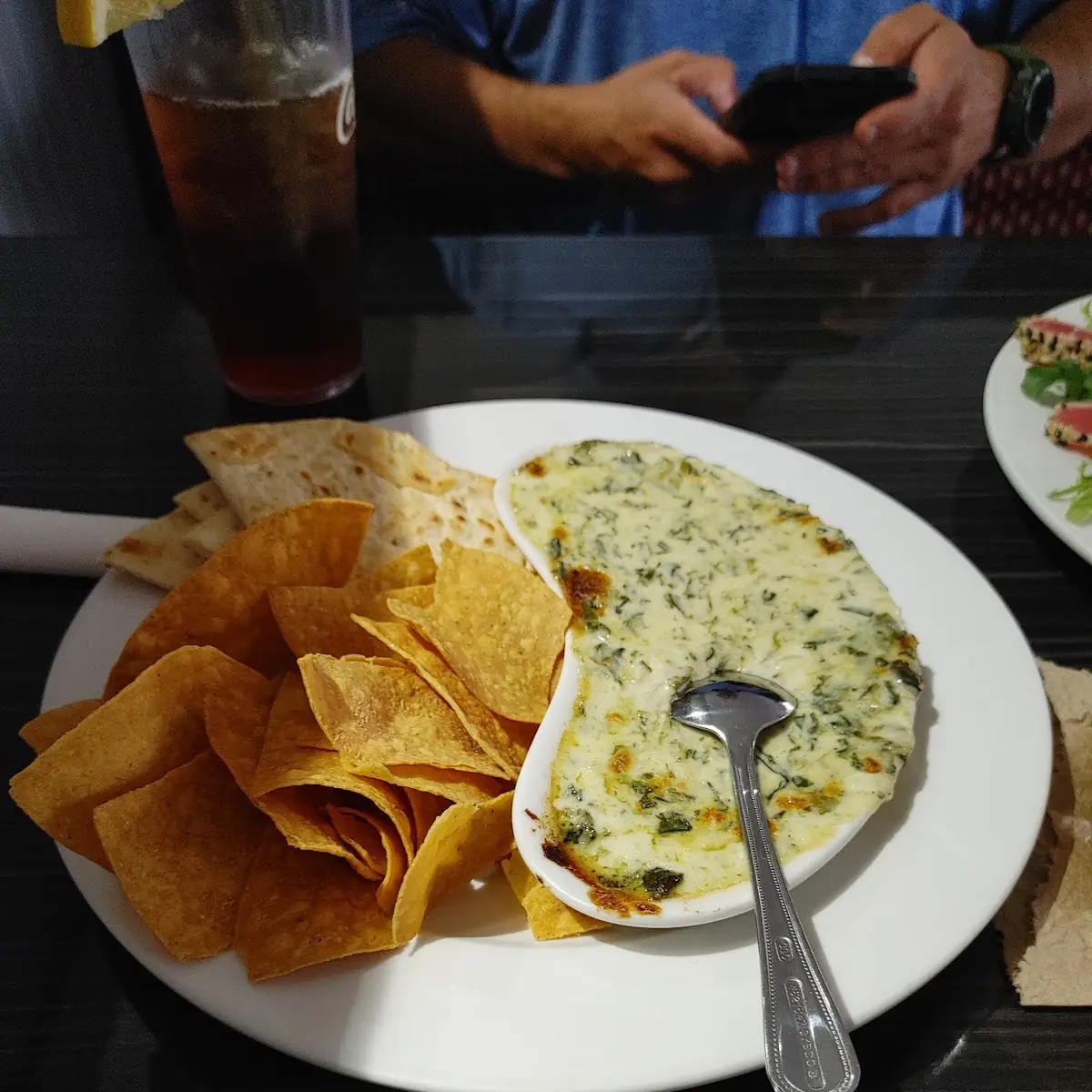 Spinach Dip with Pita