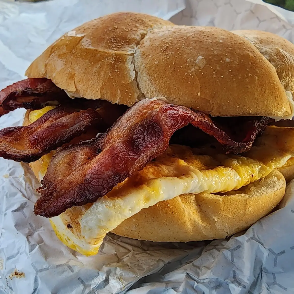 Bacon Egg and Cheese on a Kaiser Roll