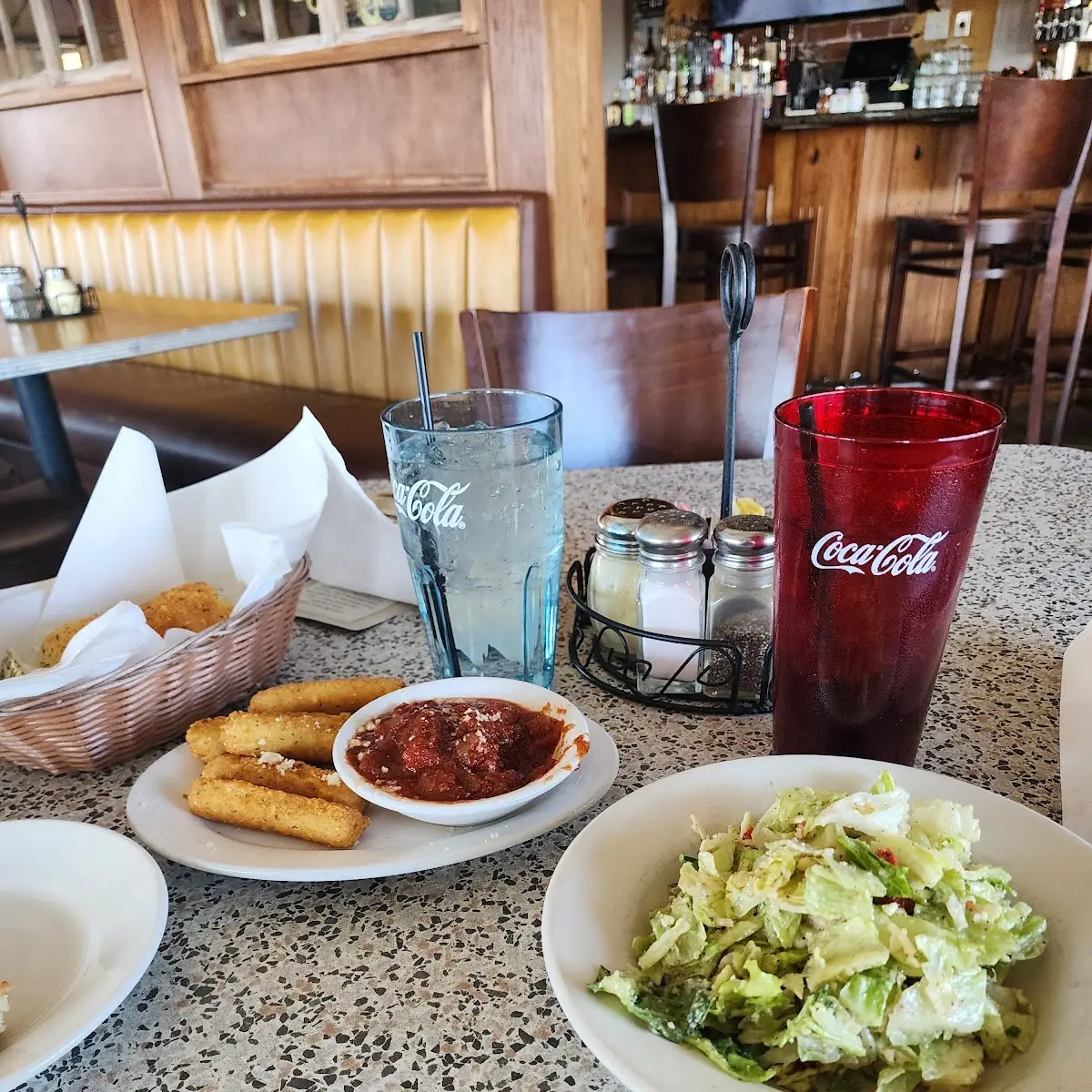 Mozzarella Sticks and Salad