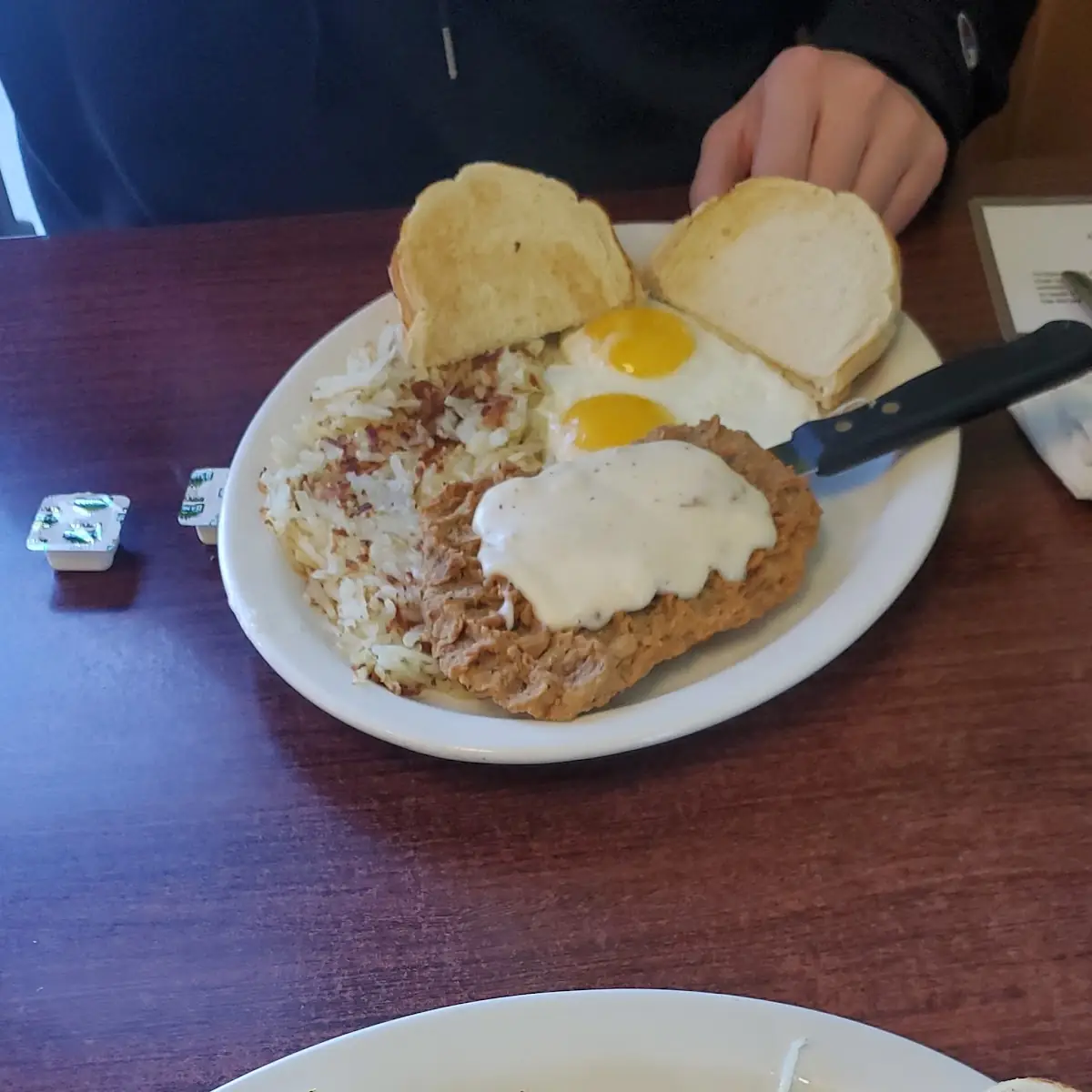 Country Fried Steak and Eggs