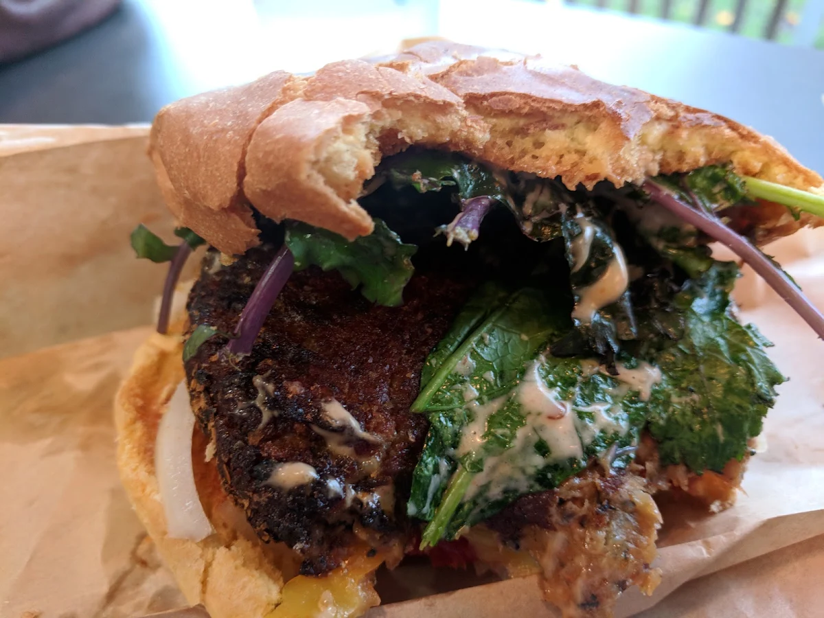Black Bean Yam Burger