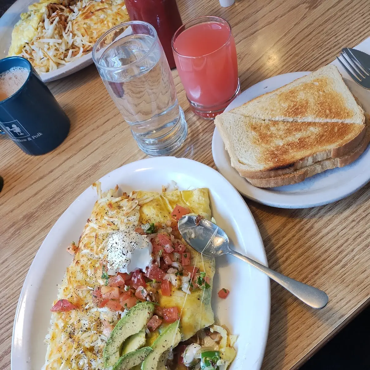 Chicken Fajitas Omelette