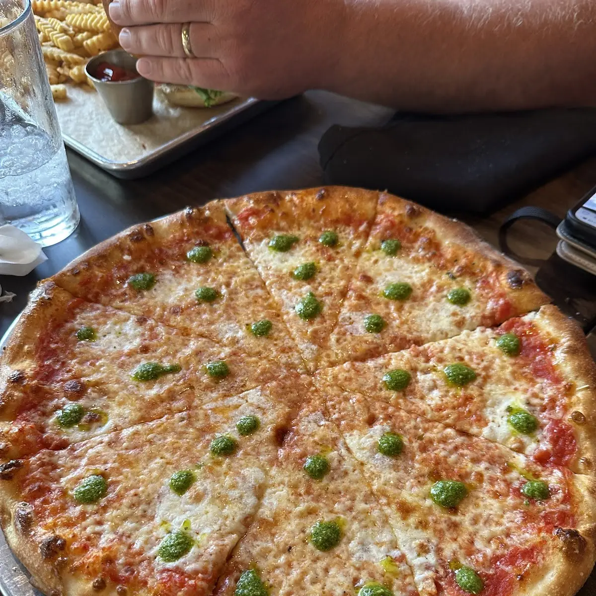 Margarita Pizza with Pesto