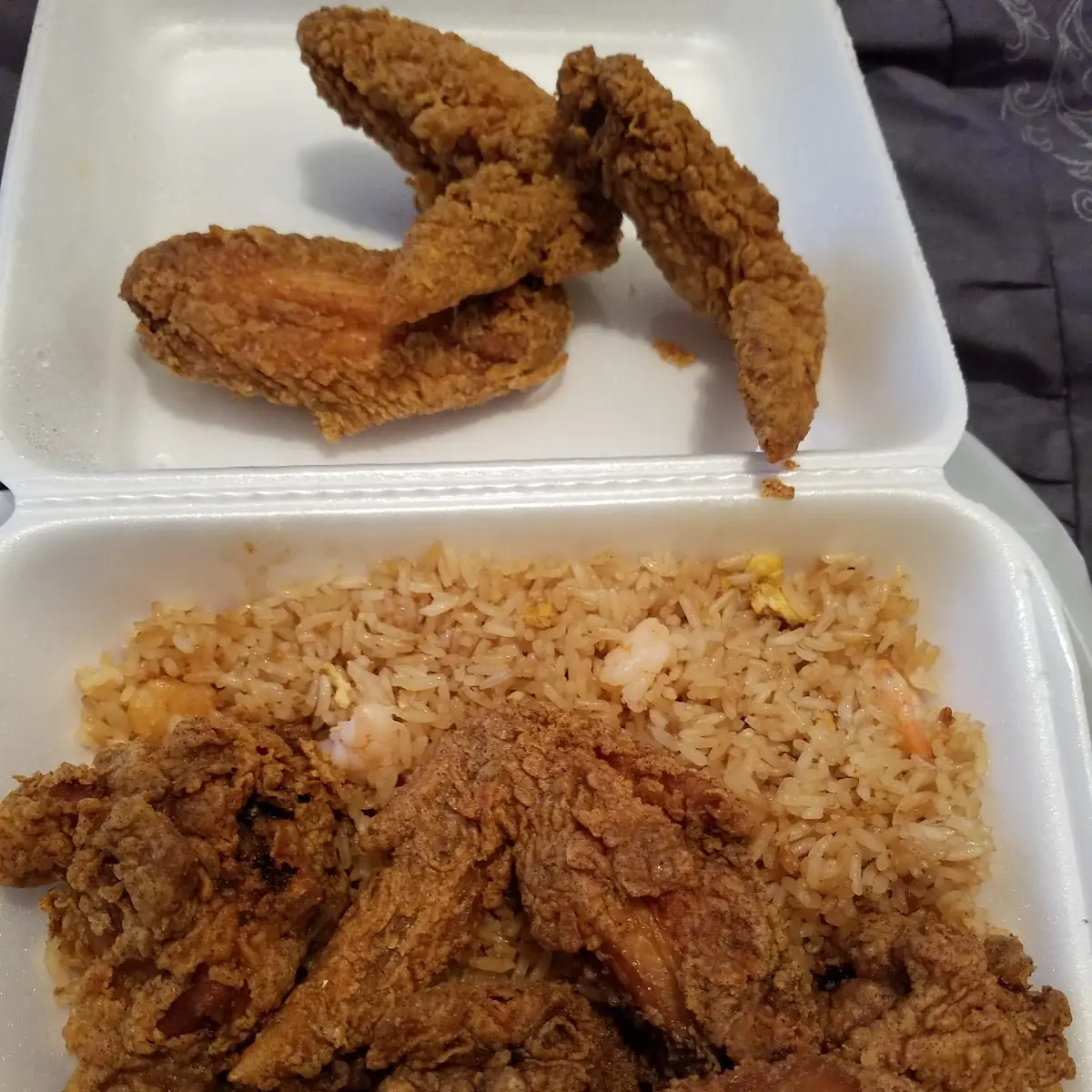 Chicken Dinner with Fried Rice