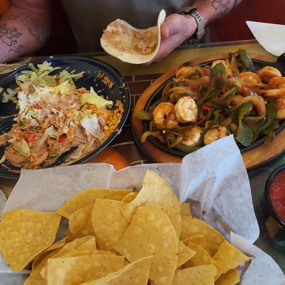 Steak and Chicken Fajitas Mixtas