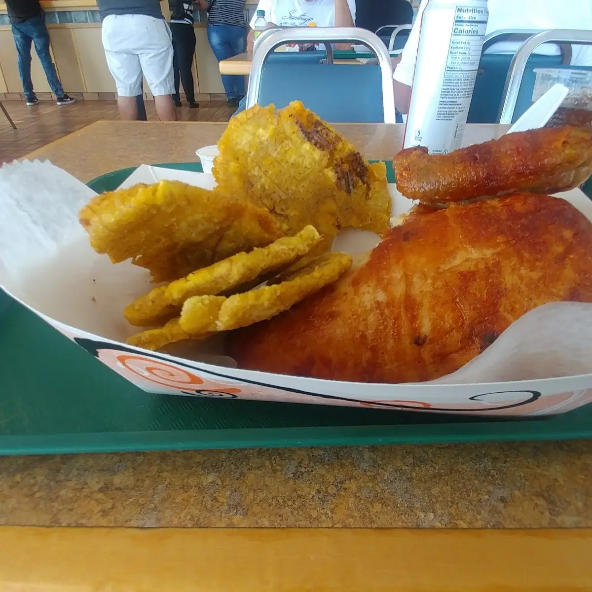 BBQ Chicken with Fried Plantain Chip