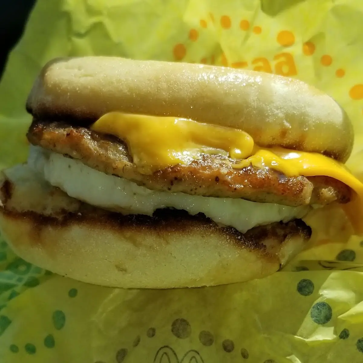 Sausage Egg and Cheese Muffin
