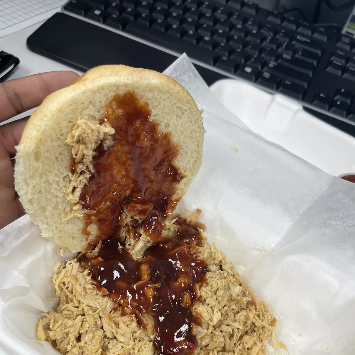 Pulled Chicken Sandwich Only a Sandwich