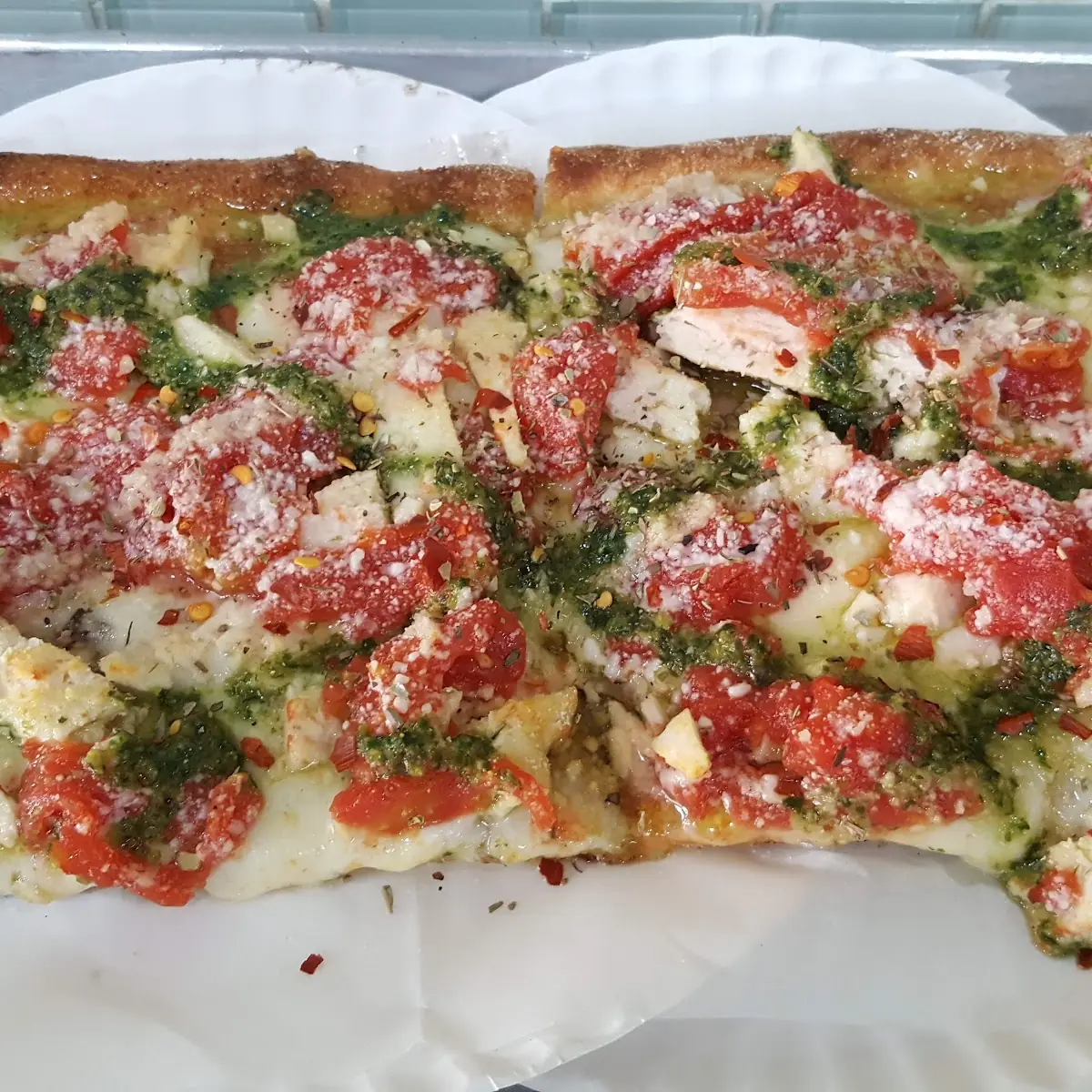 Chicken Pesto Square
