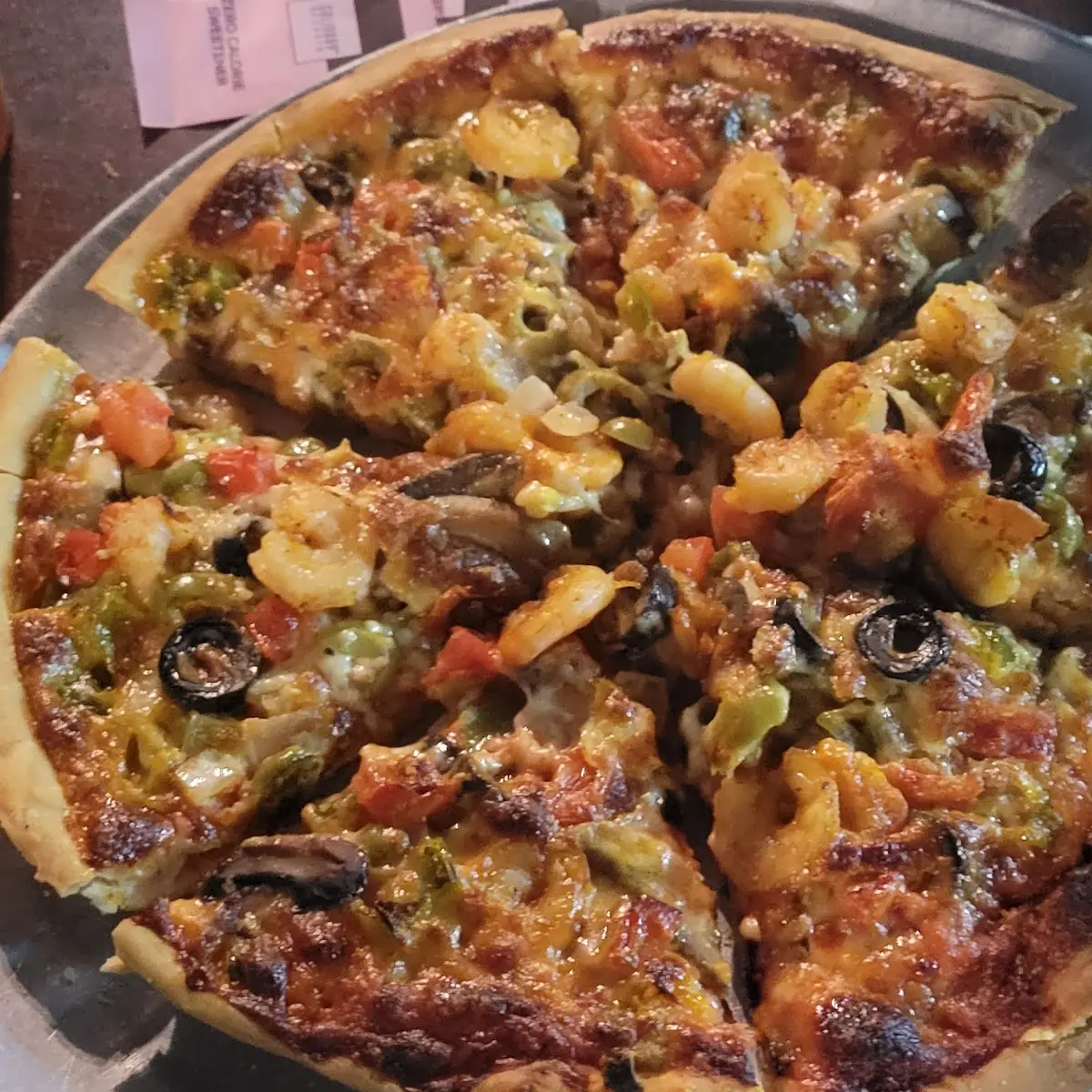 Veggie Pizza w Shrimp