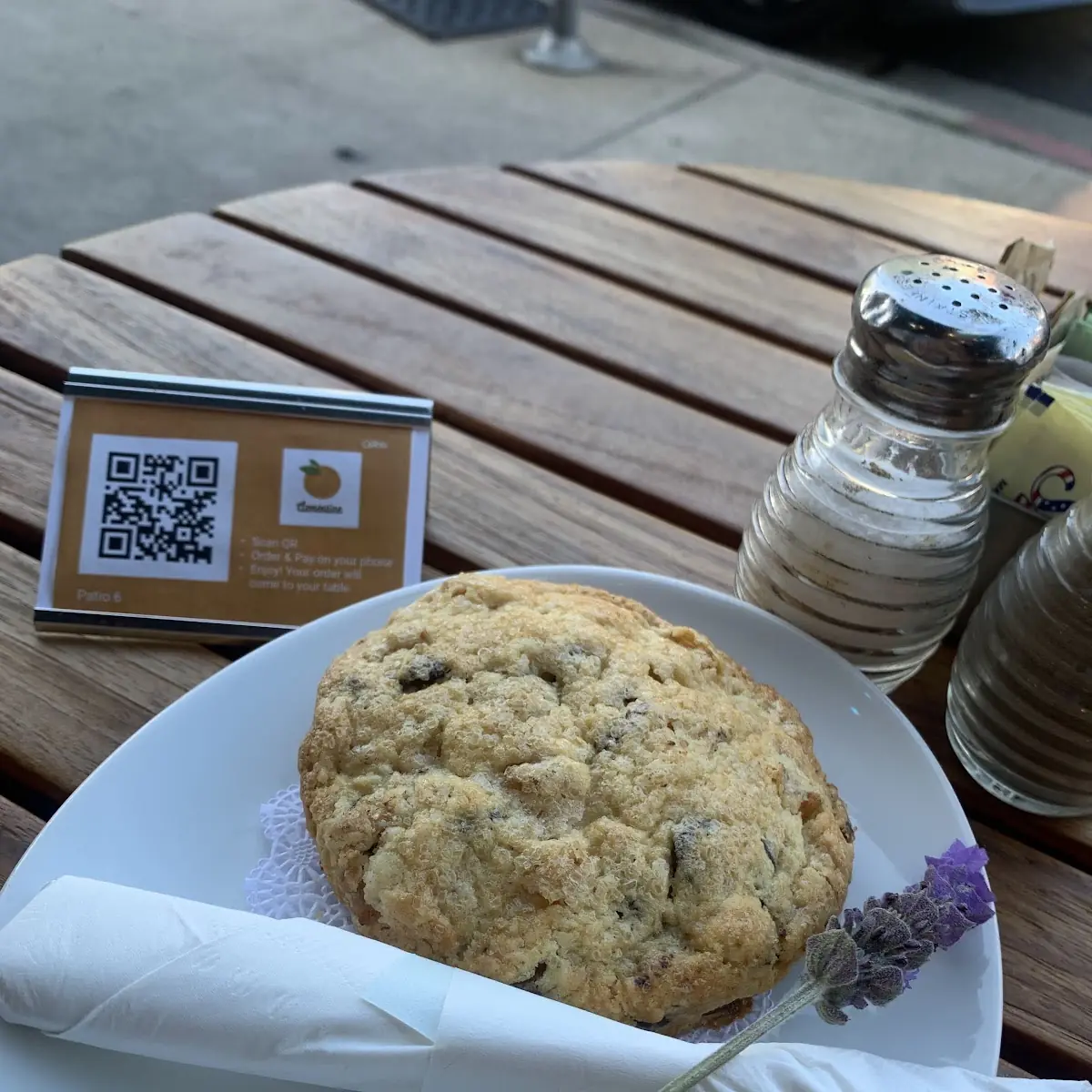 Pear and Chocolate Scone