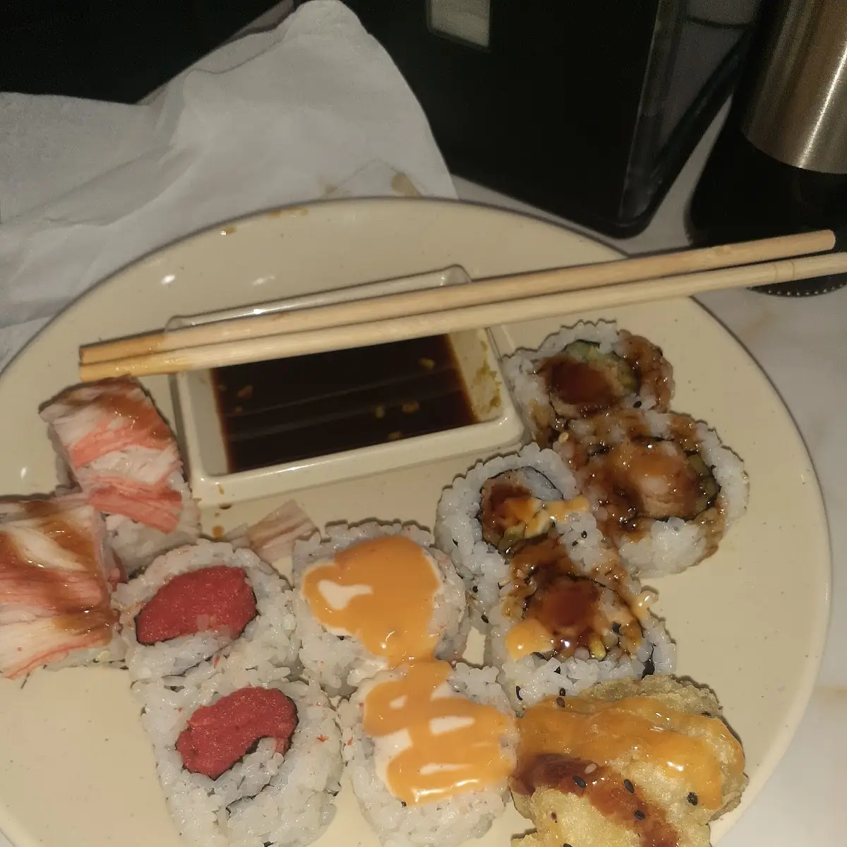 Eel Sauce and Spicy Mayo