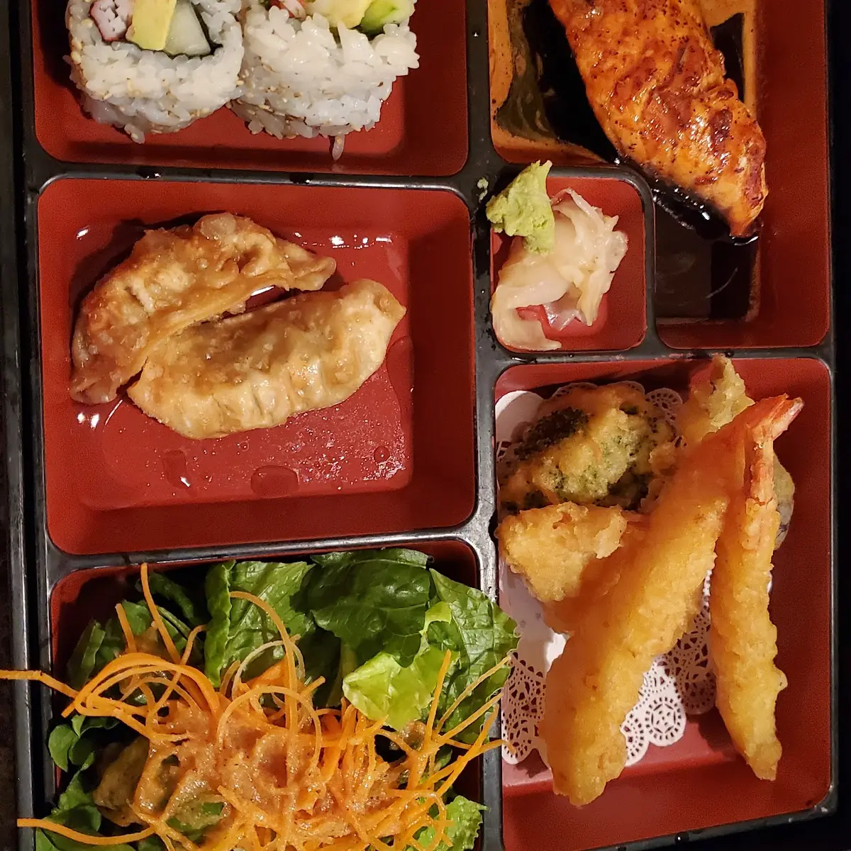 Chicken Teriyaki and Tempura Bento
