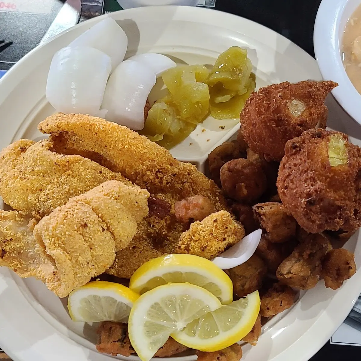 Fried Catfish with All the Trimmings