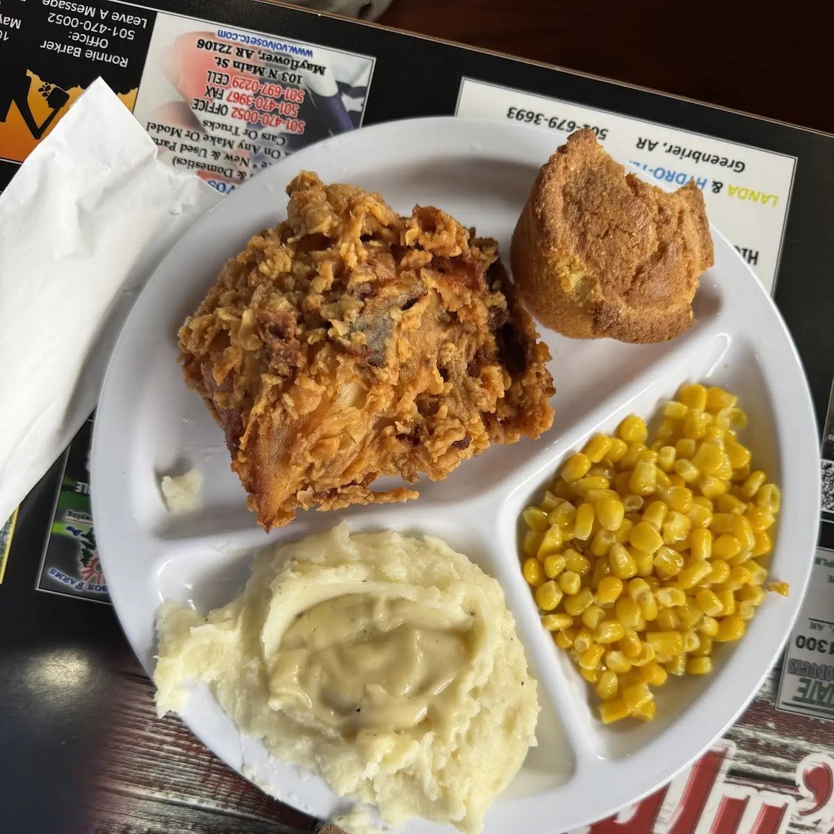 Mashed Potatoes and Cornbread