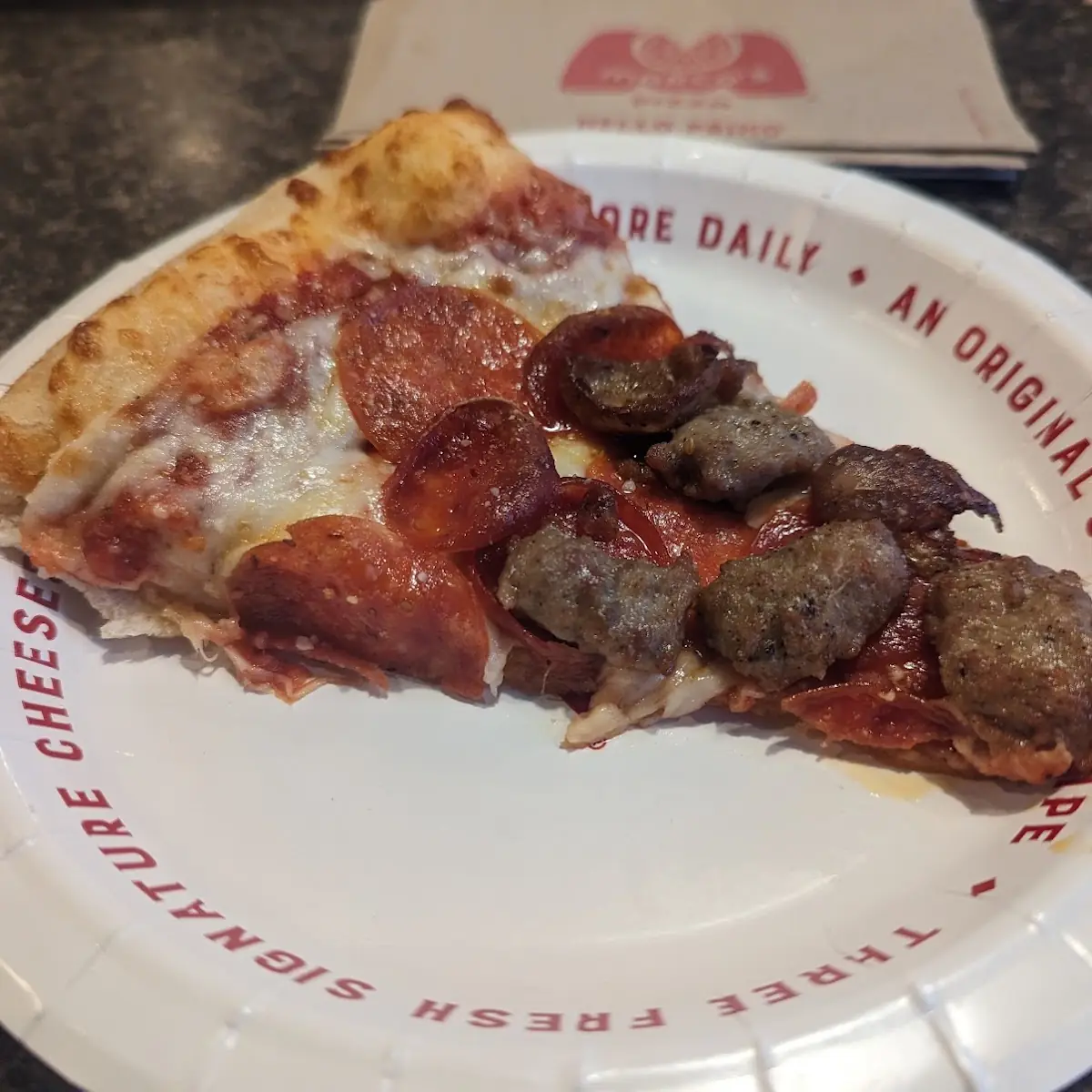 Pepperoni and Sausage Pizza