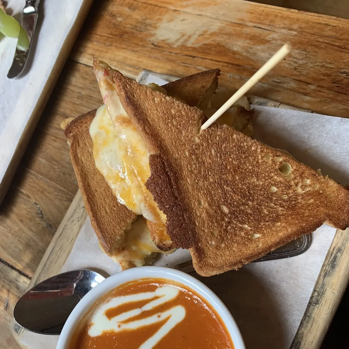 Grilled Cheese & Tomato Bisque
