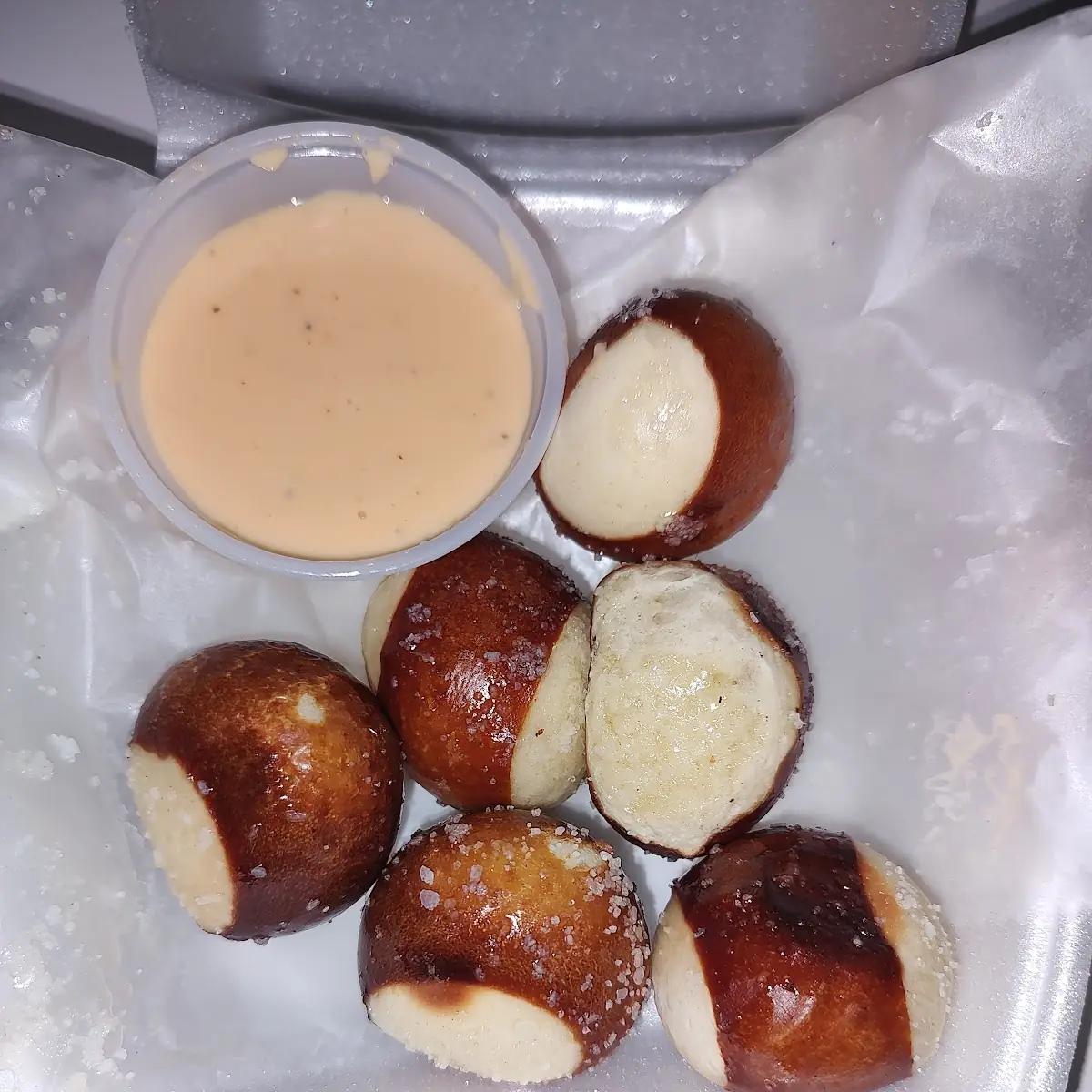Pretzel Bites with Beer Cheese