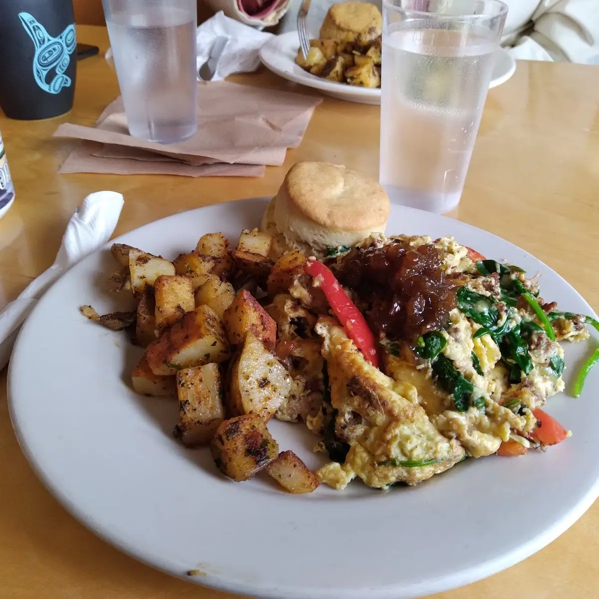 Special Scramble Sausage Biscuit