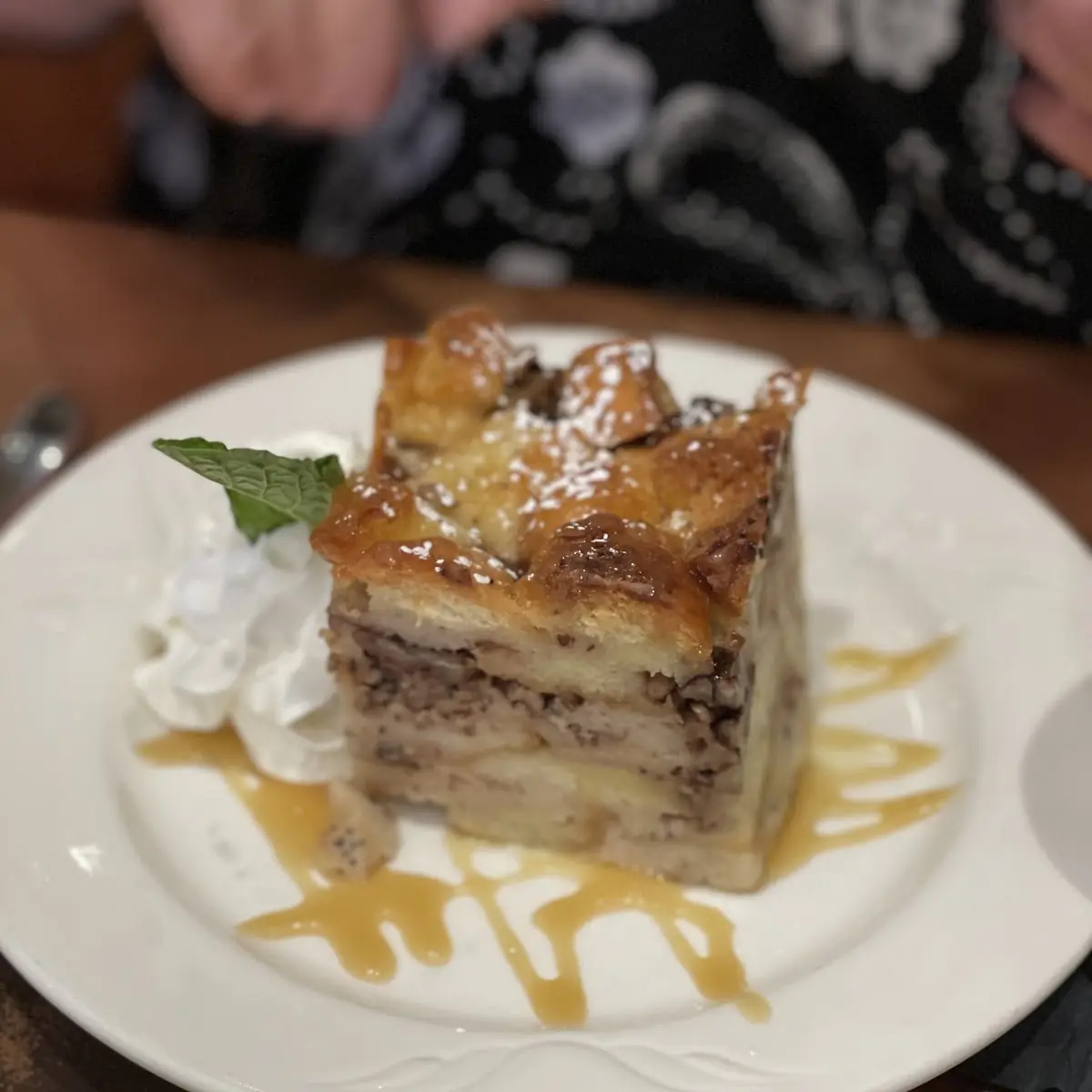 Pecan Bourban Bread Pudding