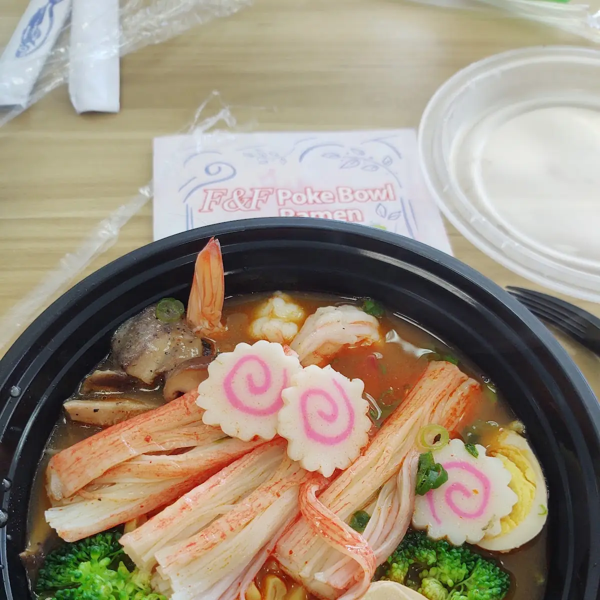 Seafood Ramon with Spicy Miso Broth