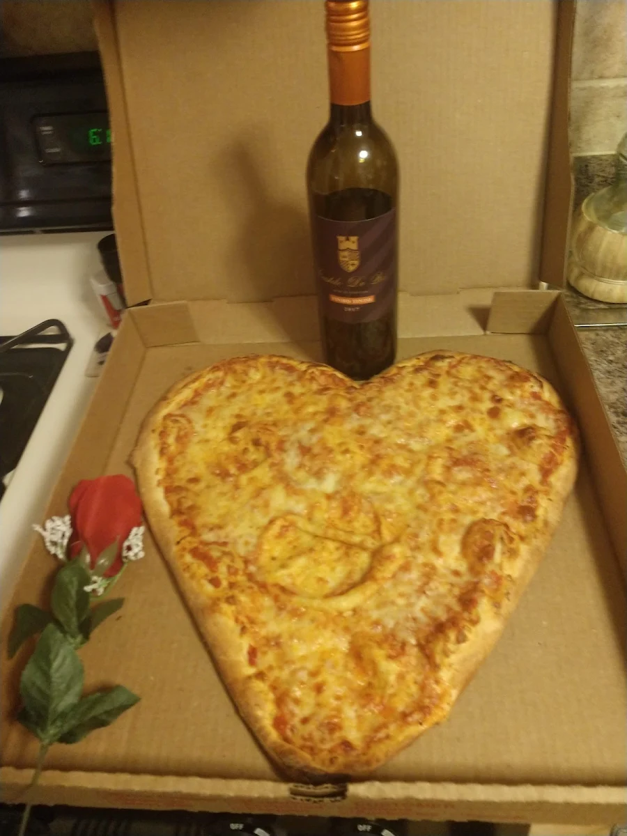 Heart-Shaped Pizza