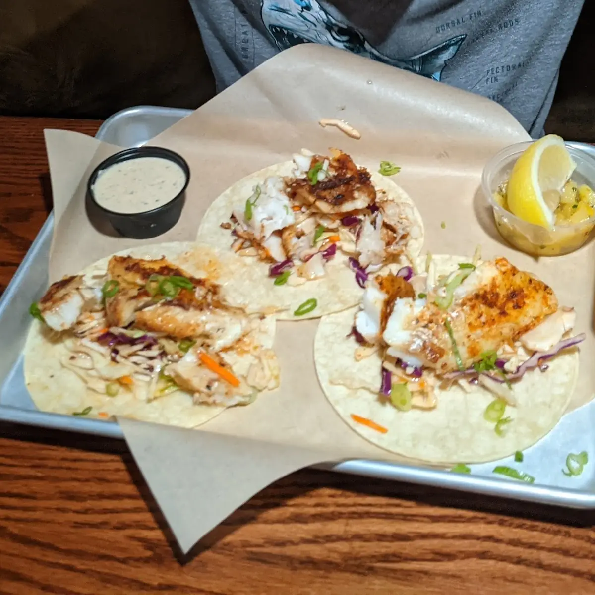 Baja Fish Tacos Grilled Cod