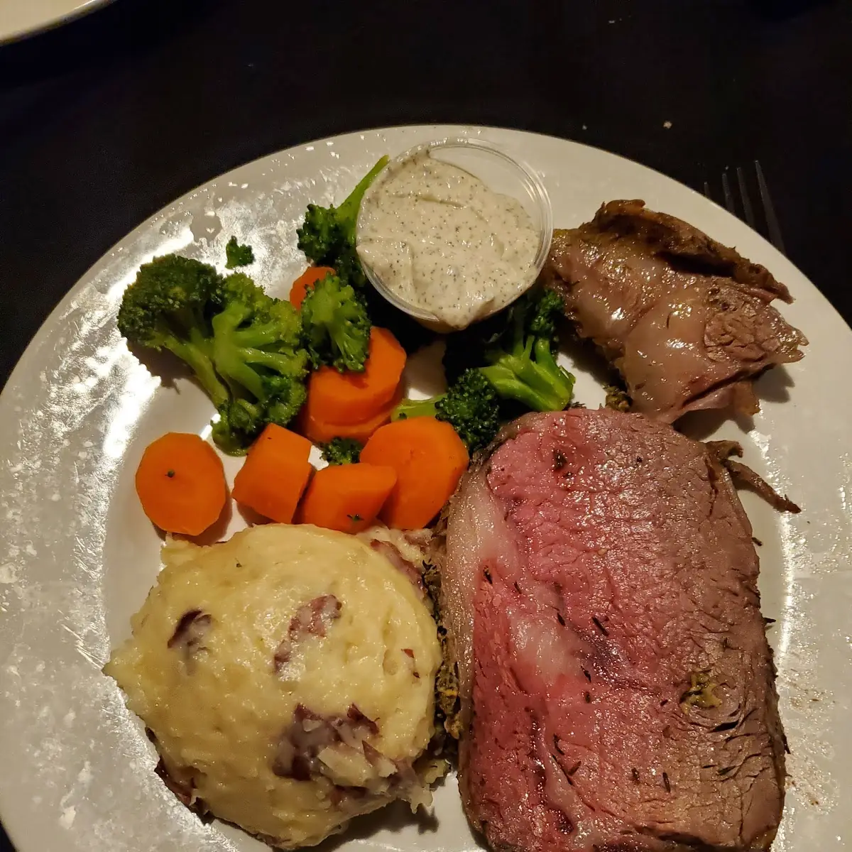 Prime Rib and Garlic Mashed Potatoes