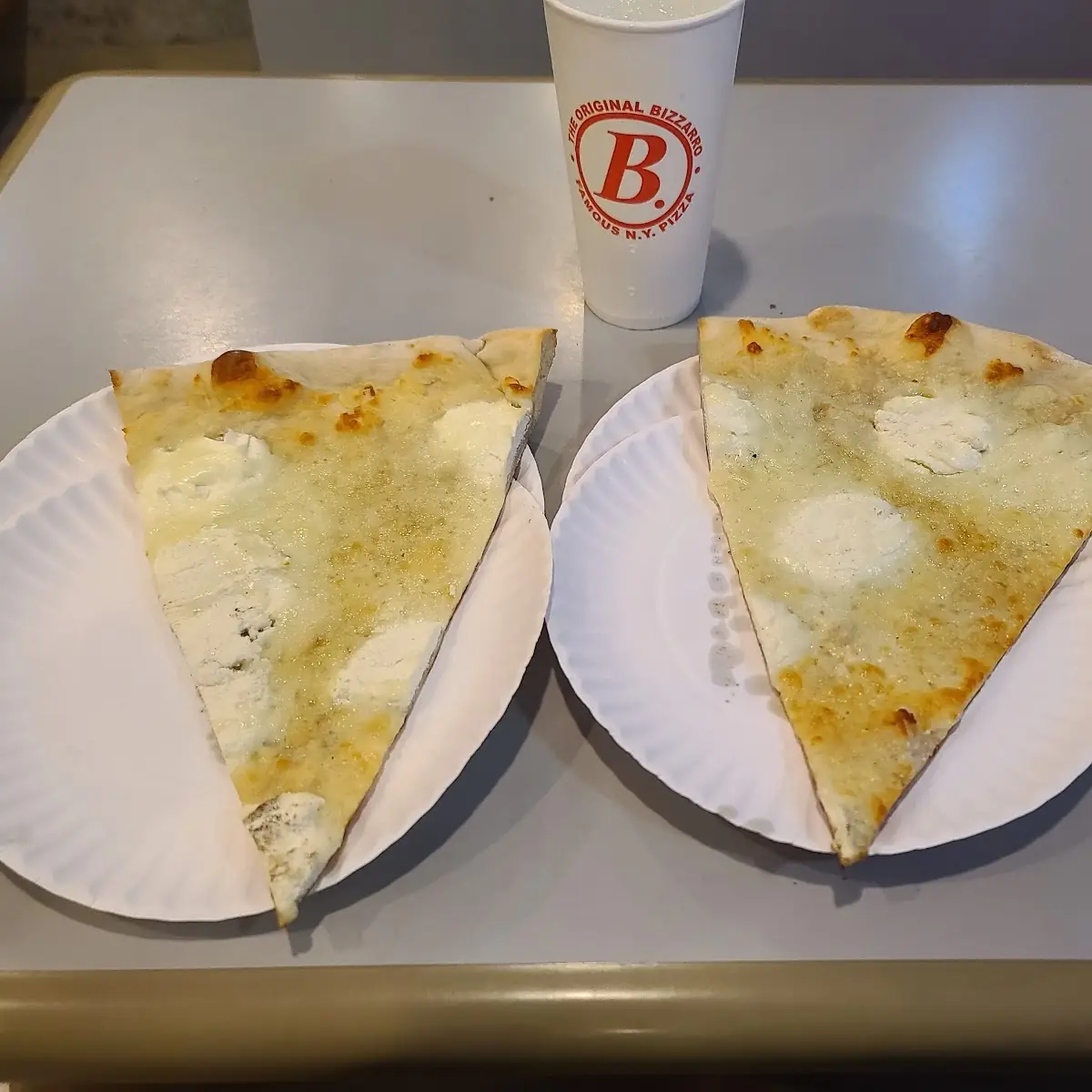 White Pizza Slice