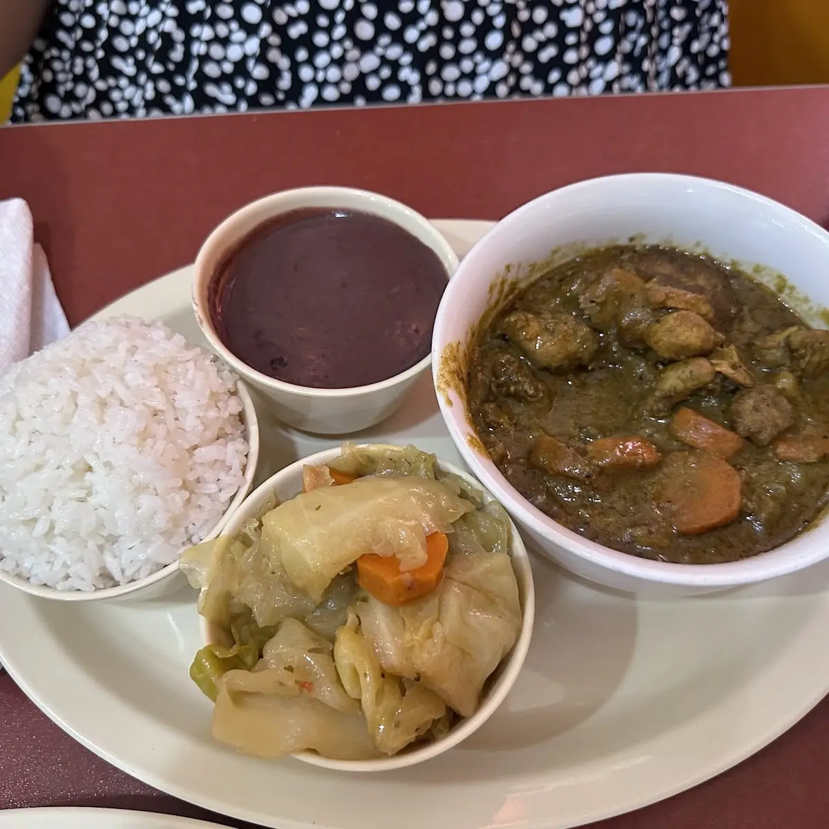 Rice Beans and Mashed Potatoes