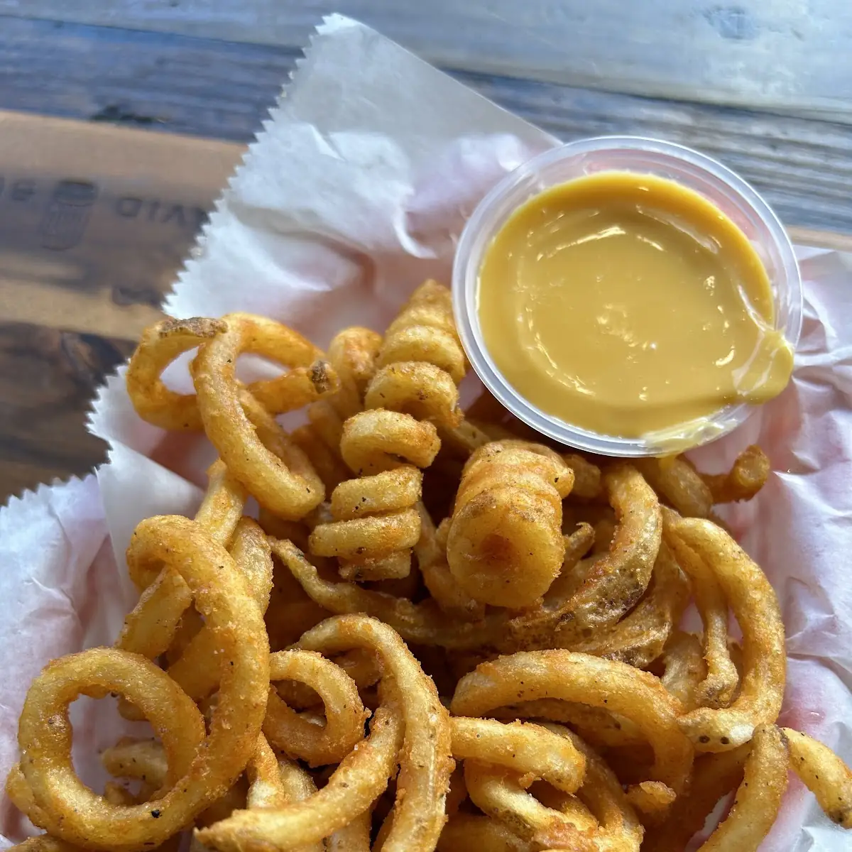 Curly Fries with Cheese