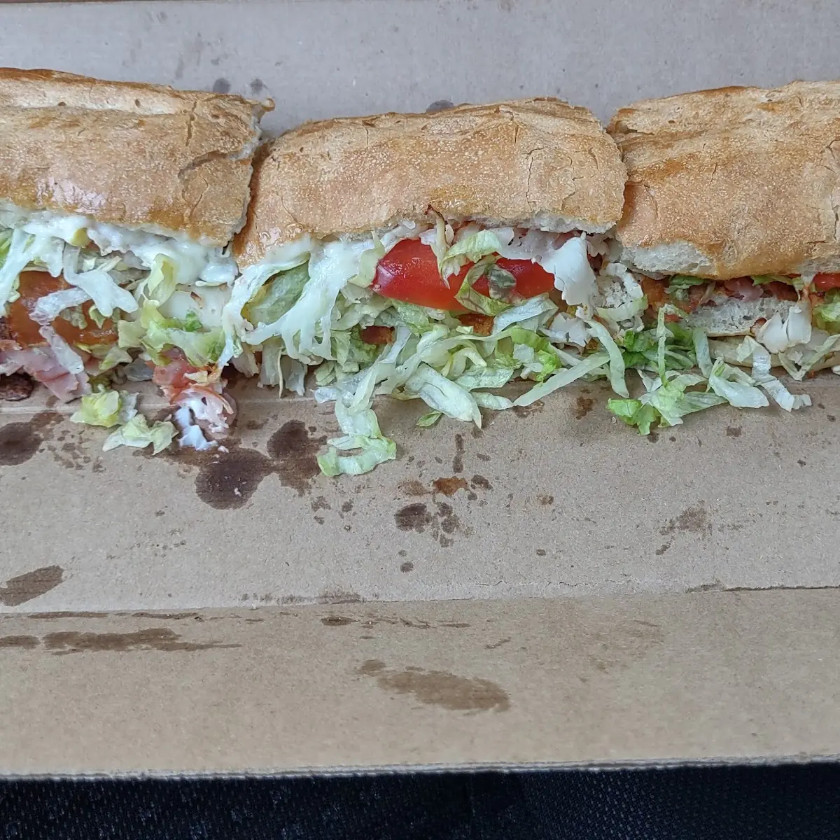 Turkey Bacon Club Grinder