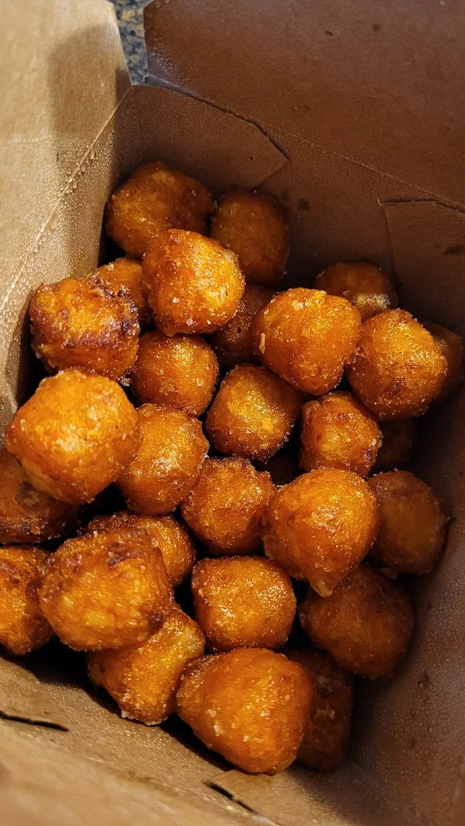 Sweet Potato Tots Double Cooked