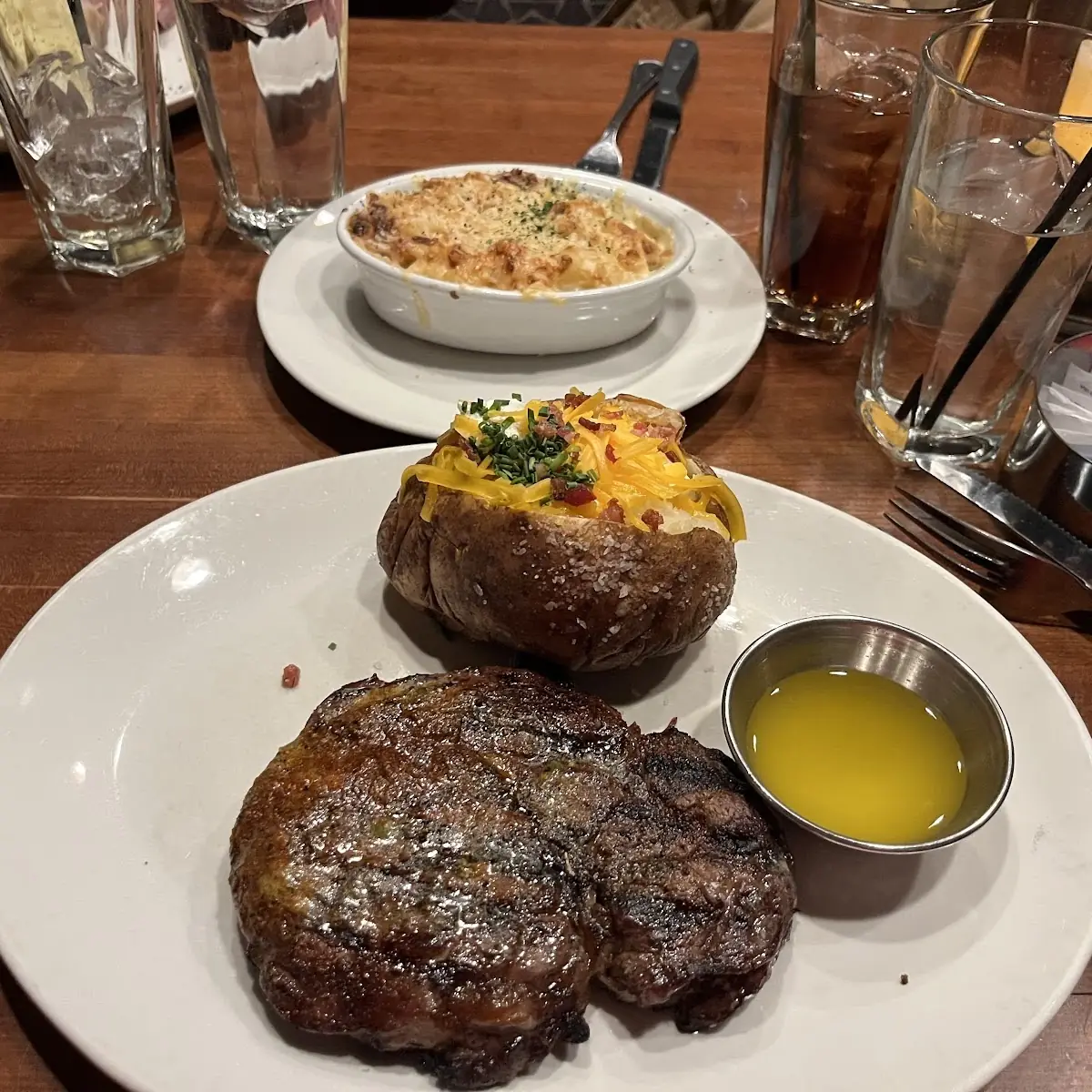 Steak Maui with Baked Potato