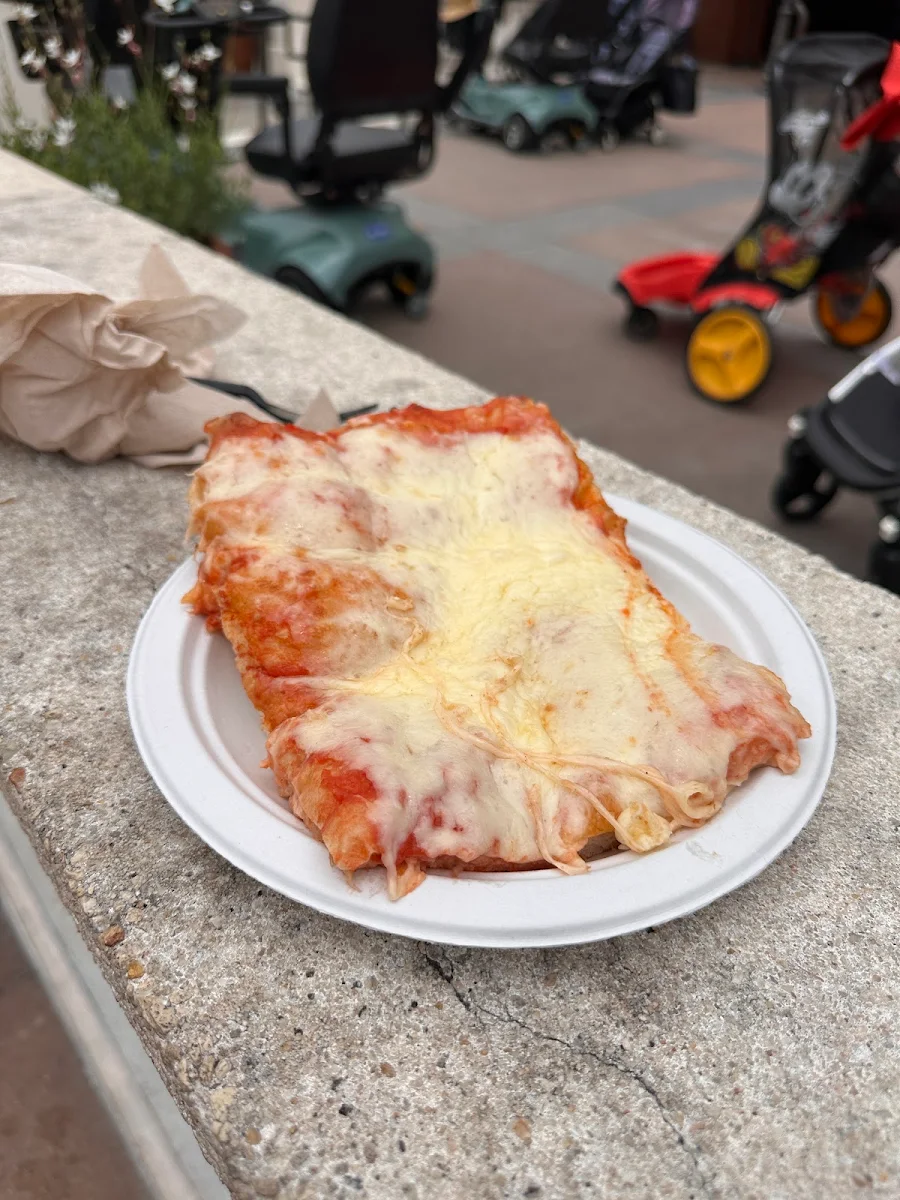 Thin Crust Cheese Pizza Slice