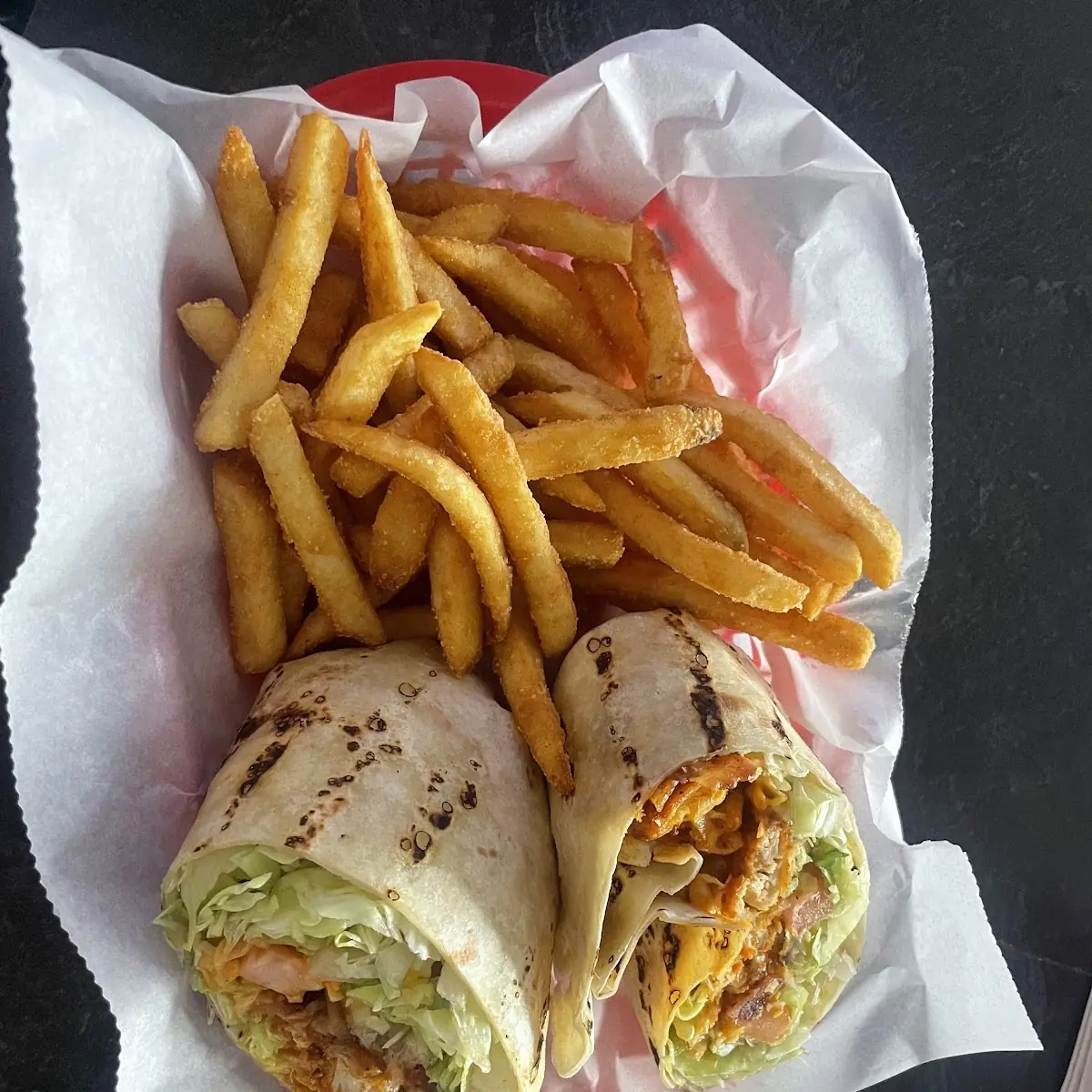Chicken Bacon Cheddar Ranch Wrap Basket