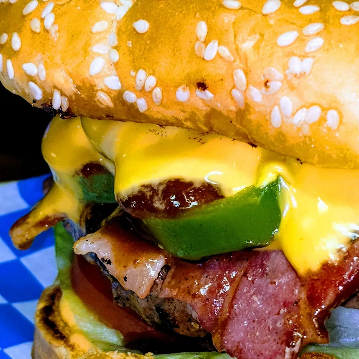 Bacon Cheddar Barbecue Jalapeno Burger