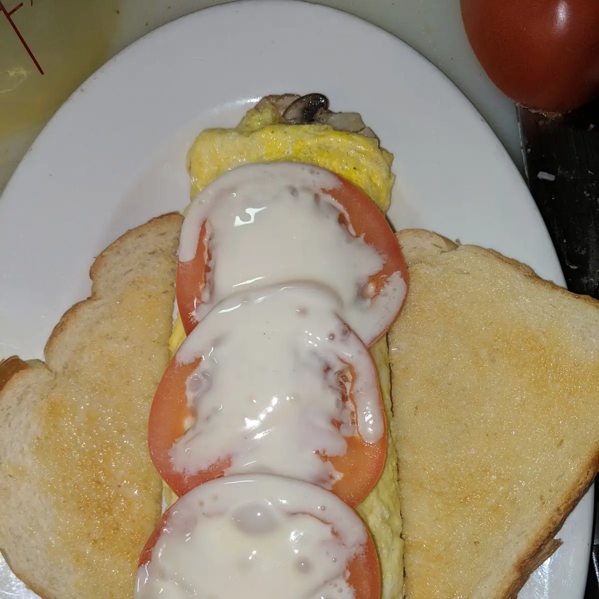 Ham Swiss Tomato Omelette